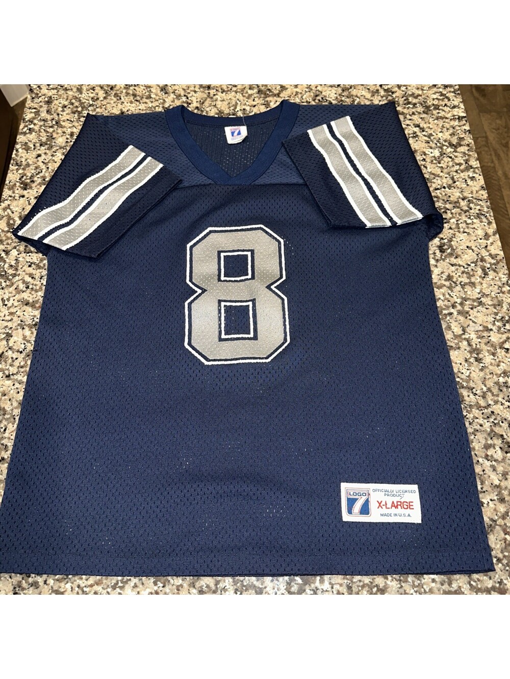 Vintage Dallas Cowboys Jersey Youth X Large Troy 7 Aikman #8 Athletic Logo